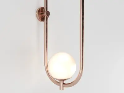 Luxury Nordic Glass Ball - Jabuticaba LE21 wall ligth 3D model