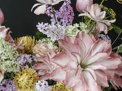 Flower Set 032 Centerpiece 3D model