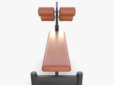 Adjustable crunch bench 3D model