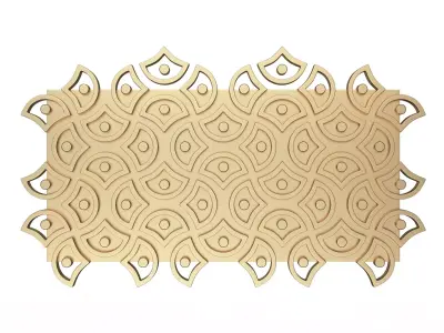 3D Wall Panel 015 Low-poly 3D model
