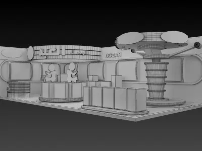 Booth Exhibition Stand a365 3D model