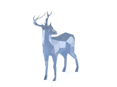 Low Poly Deer 3D model