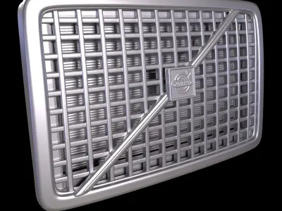 VOLVO VNL TRACTOR TRUCK 2002 FRONT GRILL 3D print model