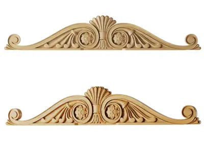 Carved overlay 3D model