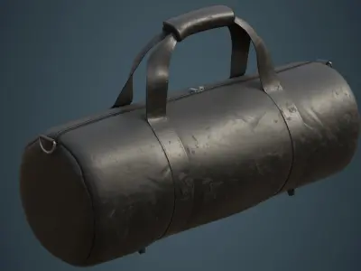 Gym Bag 1B Low-poly 3D model