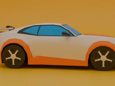 Low Poly Car 3D model
