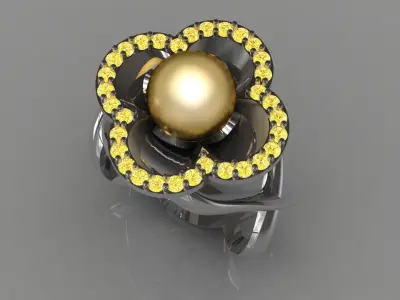 Clover Rings 3D print model