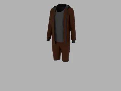 Sport Suit Low-poly 3D model