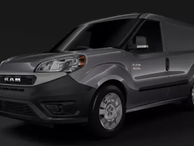Ram ProMaster City Tradesman Cargo Van L1 2020 3D model