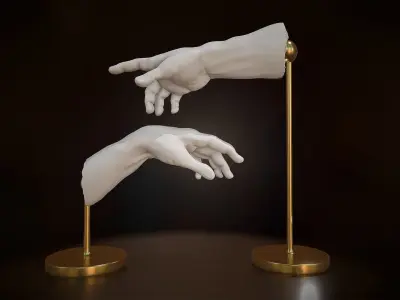 The Creation of Adam 3D print 3D print model