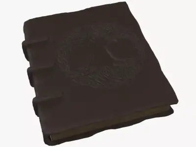 Book Old 3 3D model