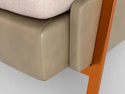 Harlow Lounge Chair Free 3D model