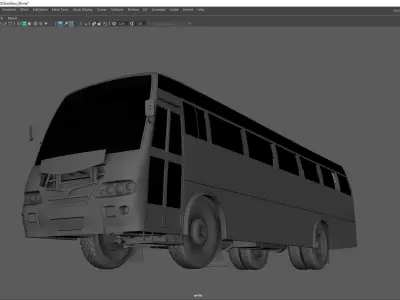 Bus 3D model P8000 BMR Classic 3D model