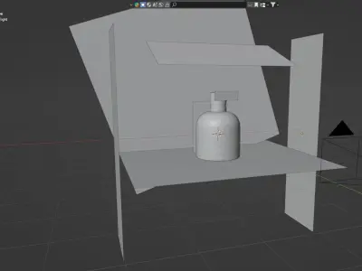 Luxury Perfume Bottle with Lightning and Texture Low-poly 3D model