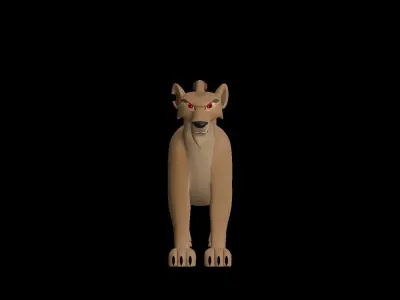 Zira Lion King Low-poly 3D model