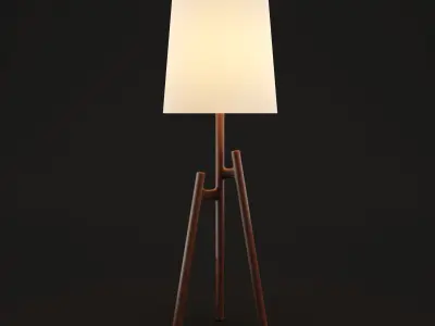 Lockeland Tripod Floor Lamp 3D model