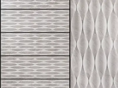 Keros Maita Gris Decorado 200x600 3D model