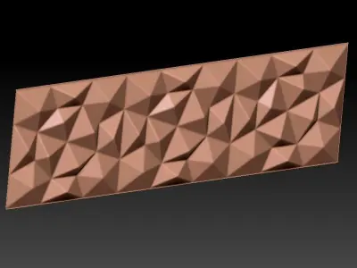 3D WALLPANEL triangular tile 3D model