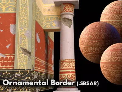 25 Ornamental Borders  3D model