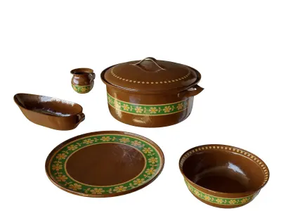 Crockery plates 3D model