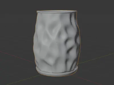 a peculiar vase Free low-poly 3D model
