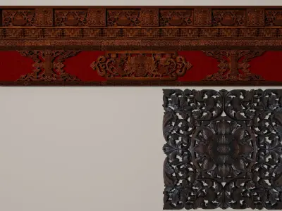 Wood carving Carved wood 3D model