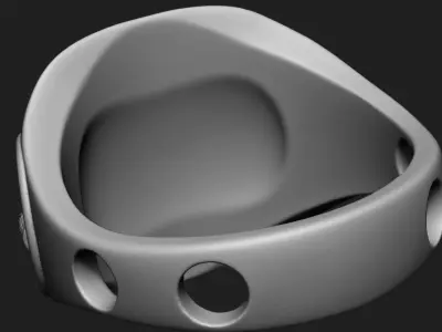 Skull ring jewelry for Bikers vol14 3D print model