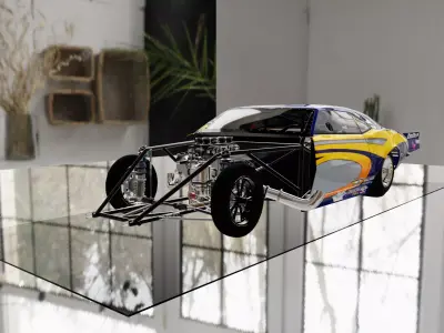 Jamie Hancock livery 1969 FB Promod Real Life Racecar Low-poly 3D model