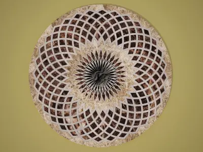 Flooring design Medallion 3d and vector file 3D model purchase