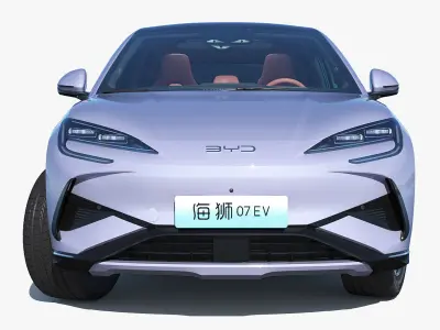 2025 BYD Sea lion 07 EV with interior 3D model