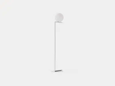 IC Lights F1 Floor Lamp - Chrome Low-poly 3D model