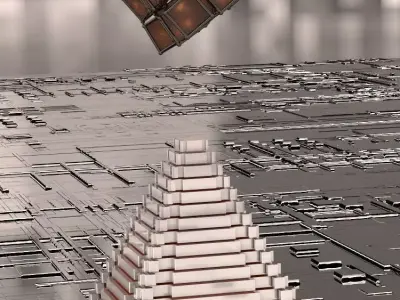 Pyramid and Cube Animation 3D model