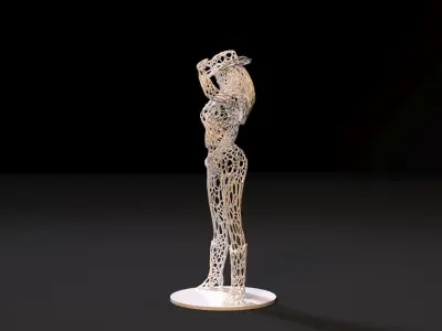 Sexy Cowgirl 3D print model