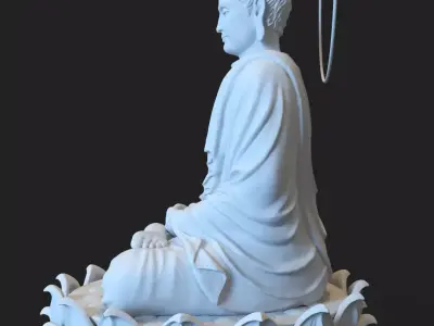 Buddhist art Free 3D model