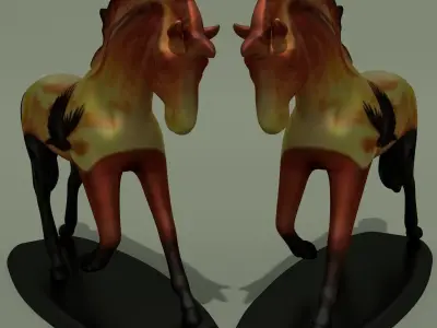 Horse Statuette Z5 3D model