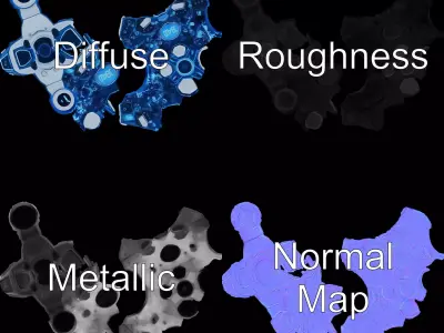 Holographic Interface Sphere Model Pack Low-poly 3D model