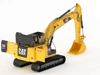 CAT 323 EL Medium Excavator 3D model