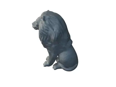 Lion statuette 3D model