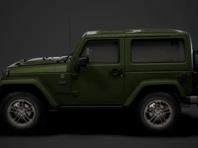 Jeep Wrangler 75th Anniversary JK 2018 3D model