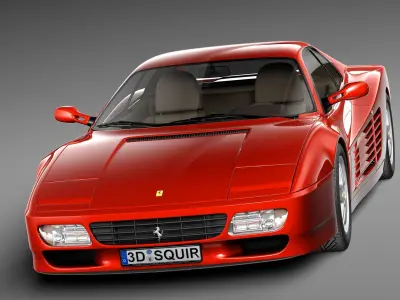 Ferrari Testarossa 512 TR 1991-1996 3D model