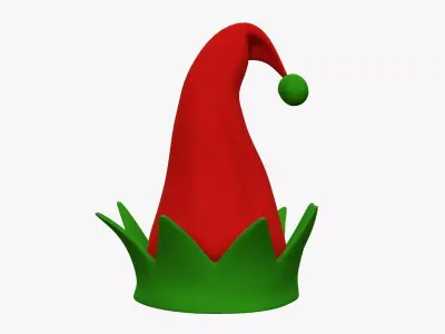 Simple elf hat 3D model