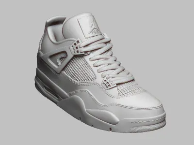 Air Jordan 4 shoe 3D print model