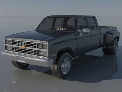 Chevrolet K30 Crew Cab 1975  3D print model