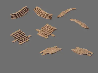 Stone Blood Festival Canyon - Broken Stones 03 3D model