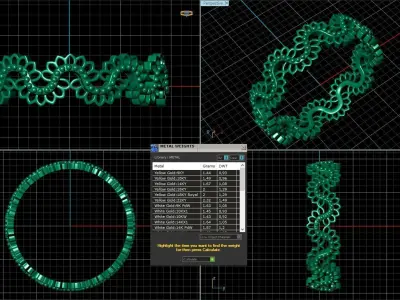 Lace Wedding Band 3D print model