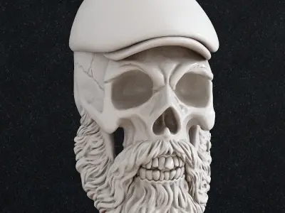 Jewelry Bead skull 3D print model