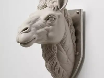 camel 3D print model