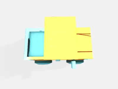 Lowpoly truck Low-poly 3D model