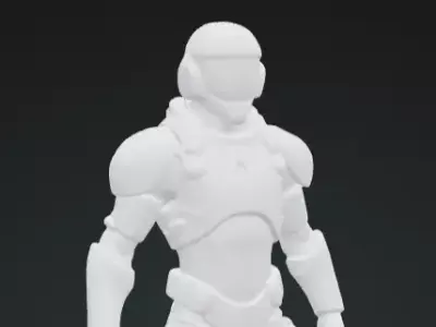Astronaut 3D Model Realistic Space Explorer Sculpture Free 3D print model