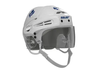 Hockey Helmet Toronto Maple Leafs 3D model